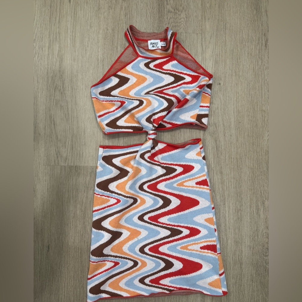 Princess Polly Colorful Zigzag Mini Dress